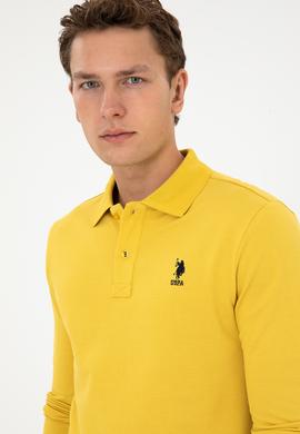 Erkek Sarı Basic Sweatshirt - 50307757173