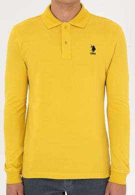 Erkek Sarı Basic Sweatshirt - 50307757173