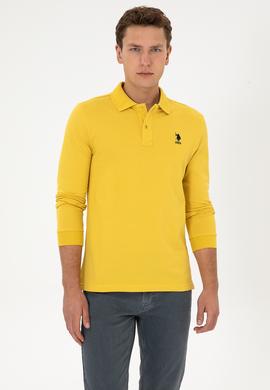 Erkek Sarı Basic Sweatshirt - 50307757173