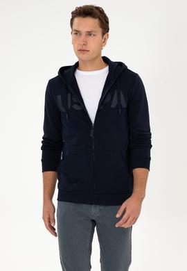 Erkek Lacivert Örme Hırka - 50307743036