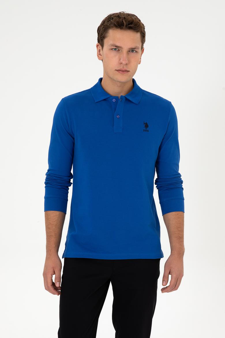 Erkek Mavi Basic Sweatshirt - 50307757141