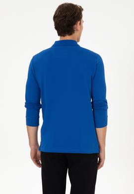 Erkek Mavi Basic Sweatshirt - 50307757141