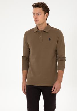 Erkek Haki Basic Sweatshirt - 50307757070