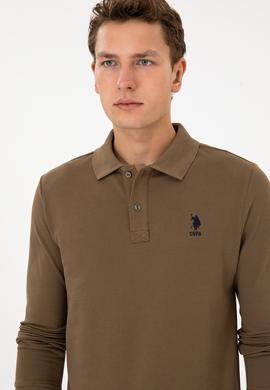 Erkek Haki Basic Sweatshirt - 50307757070