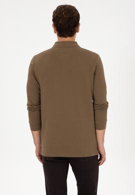 Erkek Haki Basic Sweatshirt - 50307757070