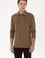 Erkek Haki Basic Sweatshirt