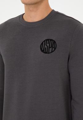 Erkek Regular Fit Bisiklet Yaka Gri Sweatshirt - 50308717018