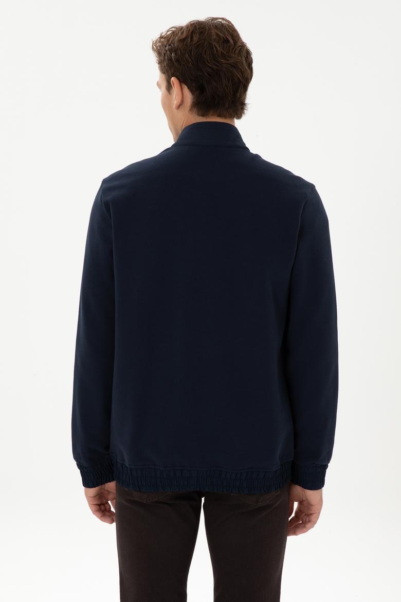 Erkek Lacivert Örme Hırka - 50309988024