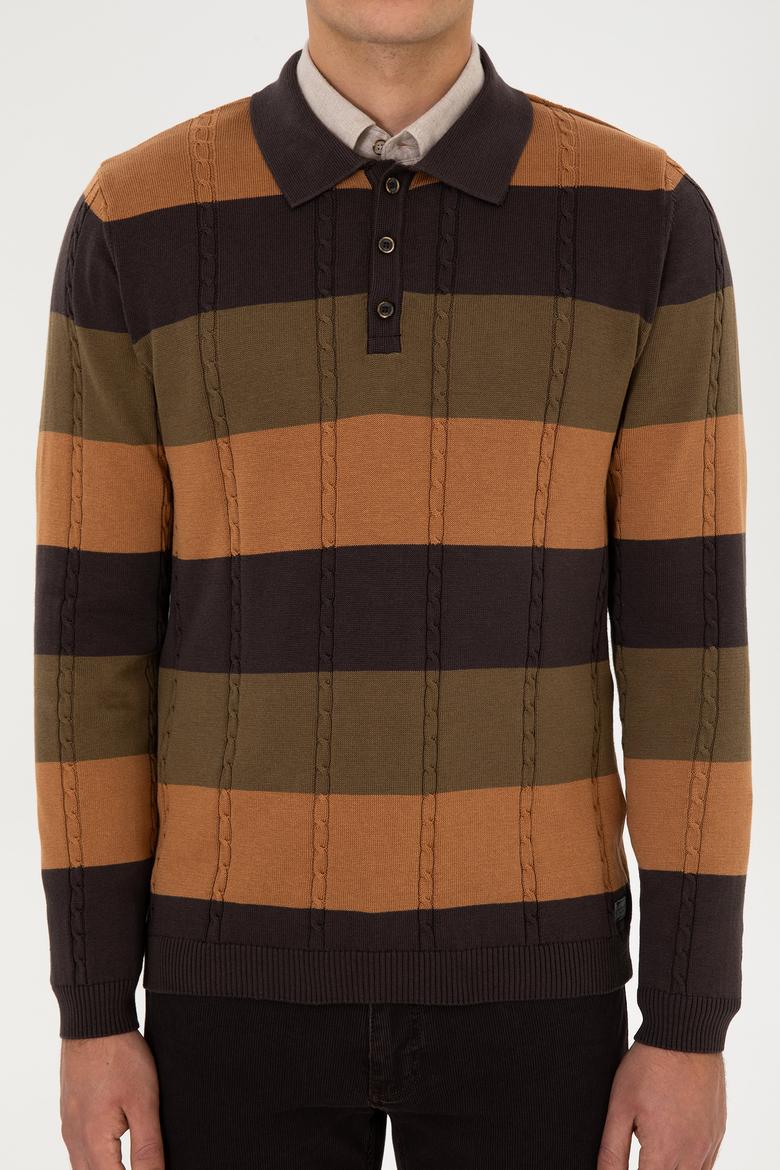 Erkek Koyu Kahverengi Kazak - 50316616014