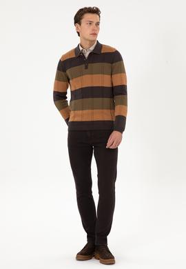 Erkek Koyu Kahverengi Kazak - 50316616014