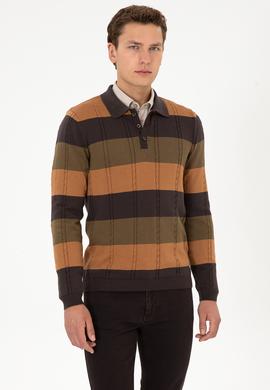 Erkek Koyu Kahverengi Kazak - 50316616014