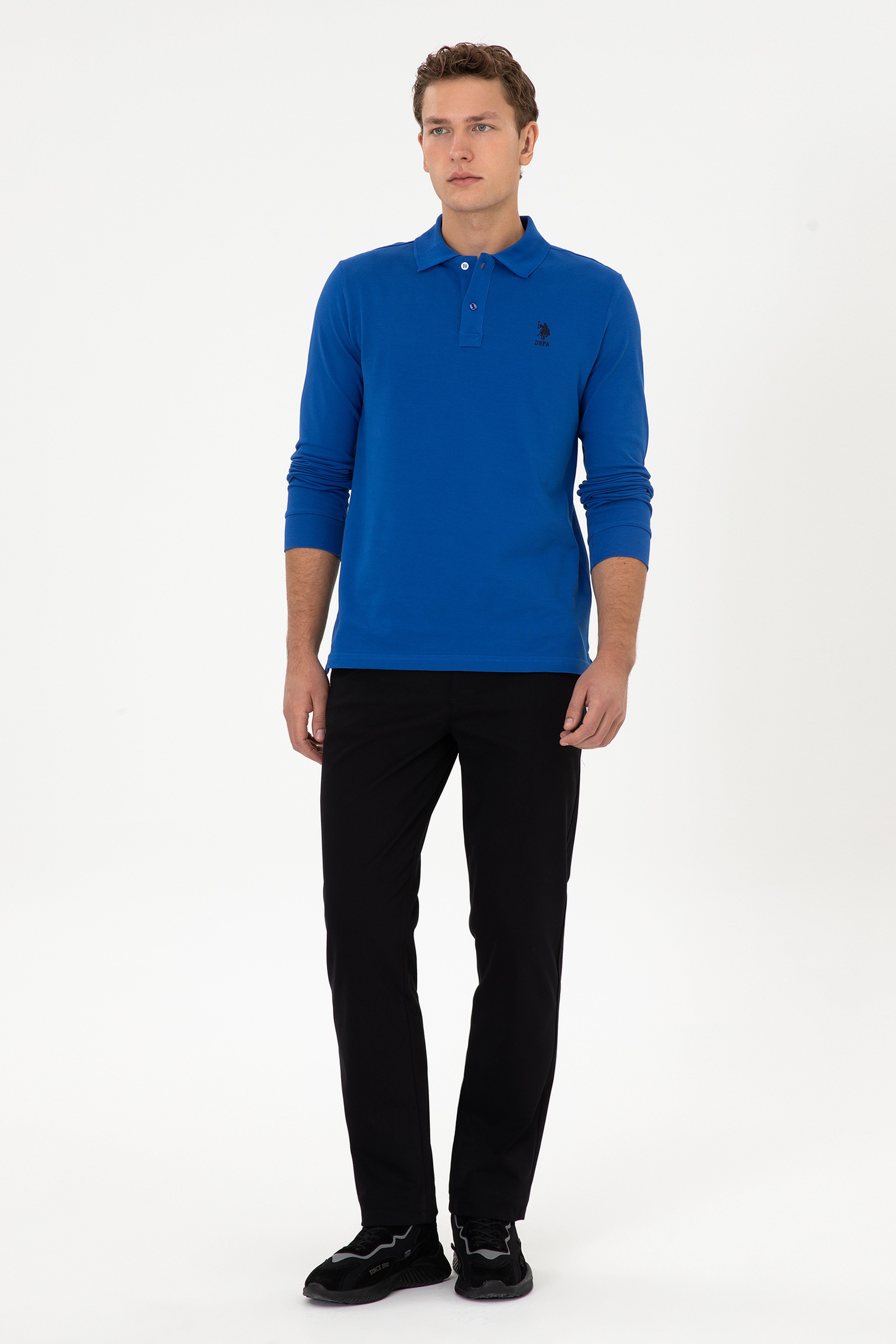 Erkek Regular Fit Siyah Kanvas / Chino Pantolon - Image 3