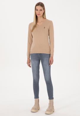 Kadın Kum Melanj Basic Kazak - 50307727005