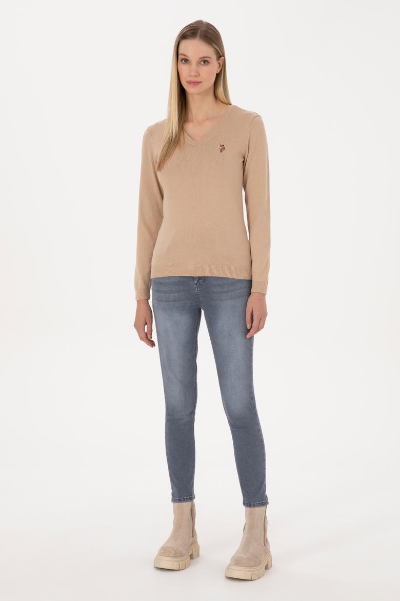 Kadın Kum Melanj Basic Kazak - 50307727005