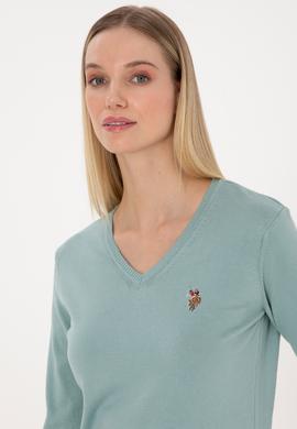 Kadın Mint Basic Kazak - 50307727037