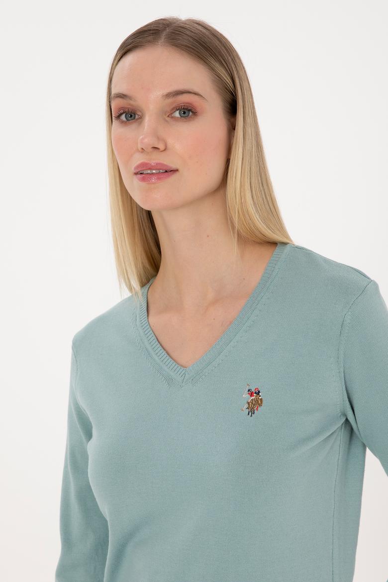 Kadın Mint Basic Kazak - 50307727037