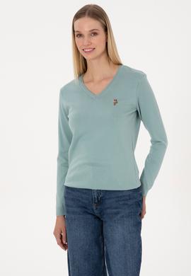 Kadın Mint Basic Kazak - 50307727037