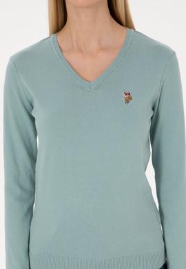 Kadın Mint Basic Kazak - 50307727037