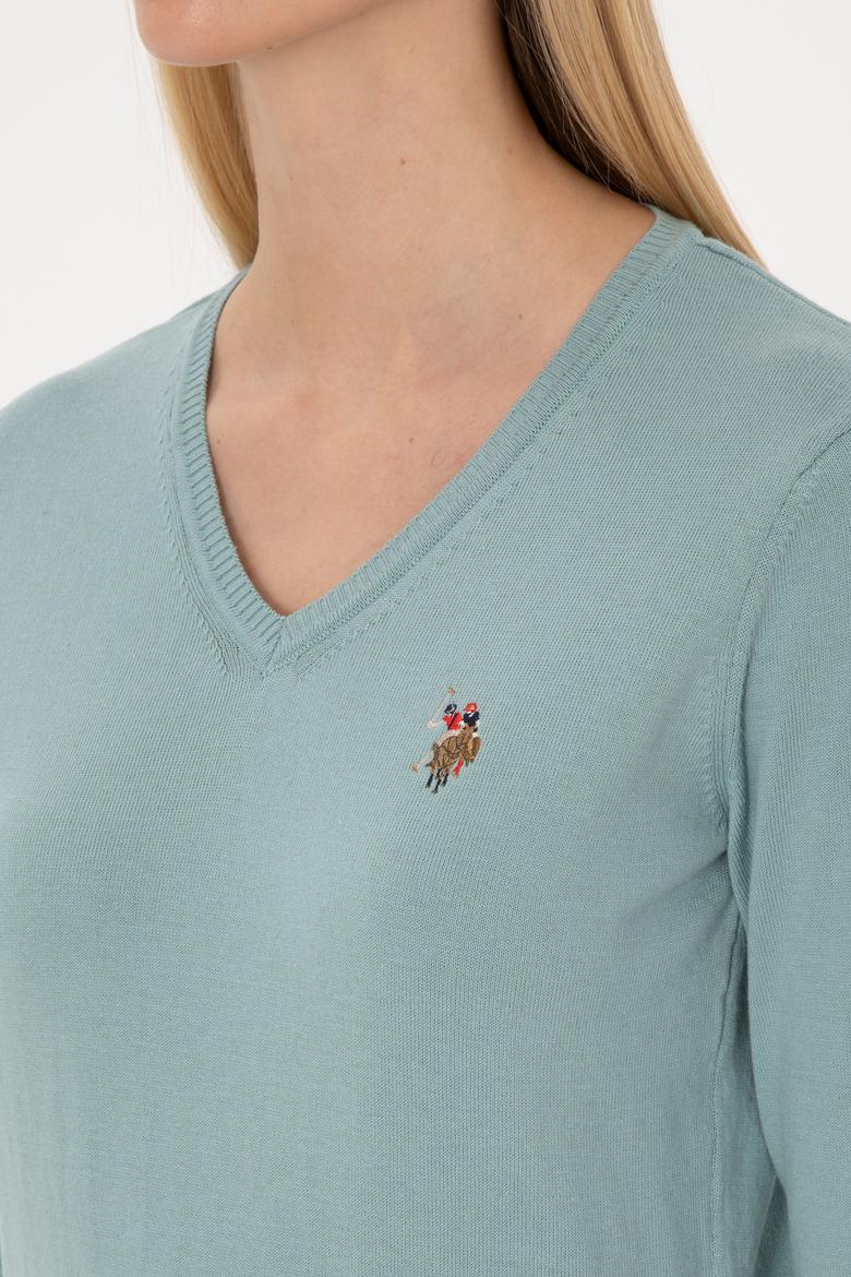 Kadın Mint Basic Kazak - 50307727037