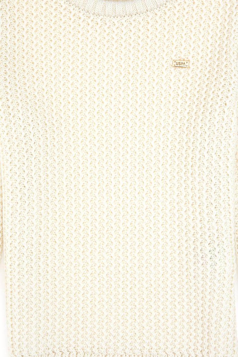 Kız Çocuk Bisiklet Yaka Krem Kazak - 50316269021