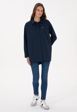 Kadın Lacivert Uzun Kollu Gömlek - 50316399003