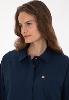 Kadın Lacivert Uzun Kollu Gömlek - 50316399003