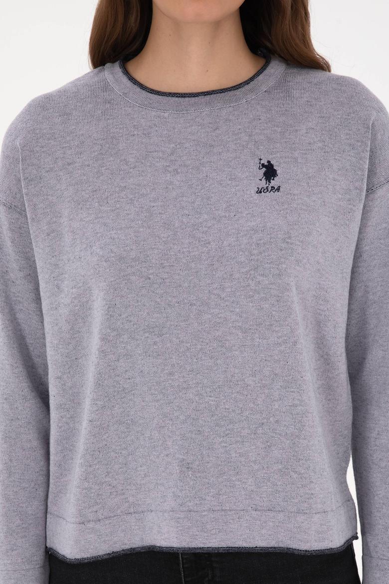 Kadın Mor Bisiklet Yaka Kazak - 50314675017