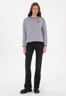 Kadın Mor Bisiklet Yaka Kazak - 50314675017