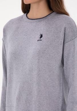 Kadın Mor Bisiklet Yaka Kazak - 50314675017