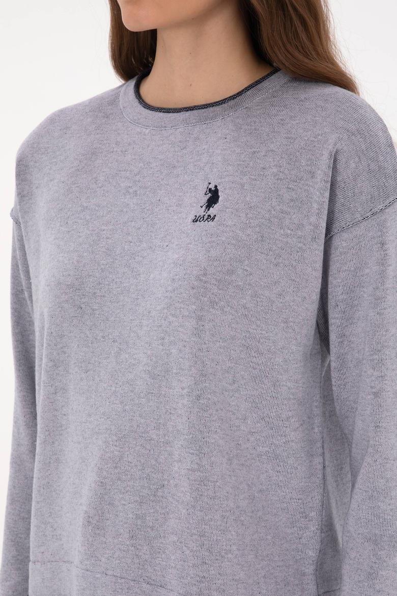 Kadın Mor Bisiklet Yaka Kazak - 50314675017