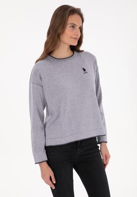 Kadın Mor Bisiklet Yaka Kazak - 50314675017