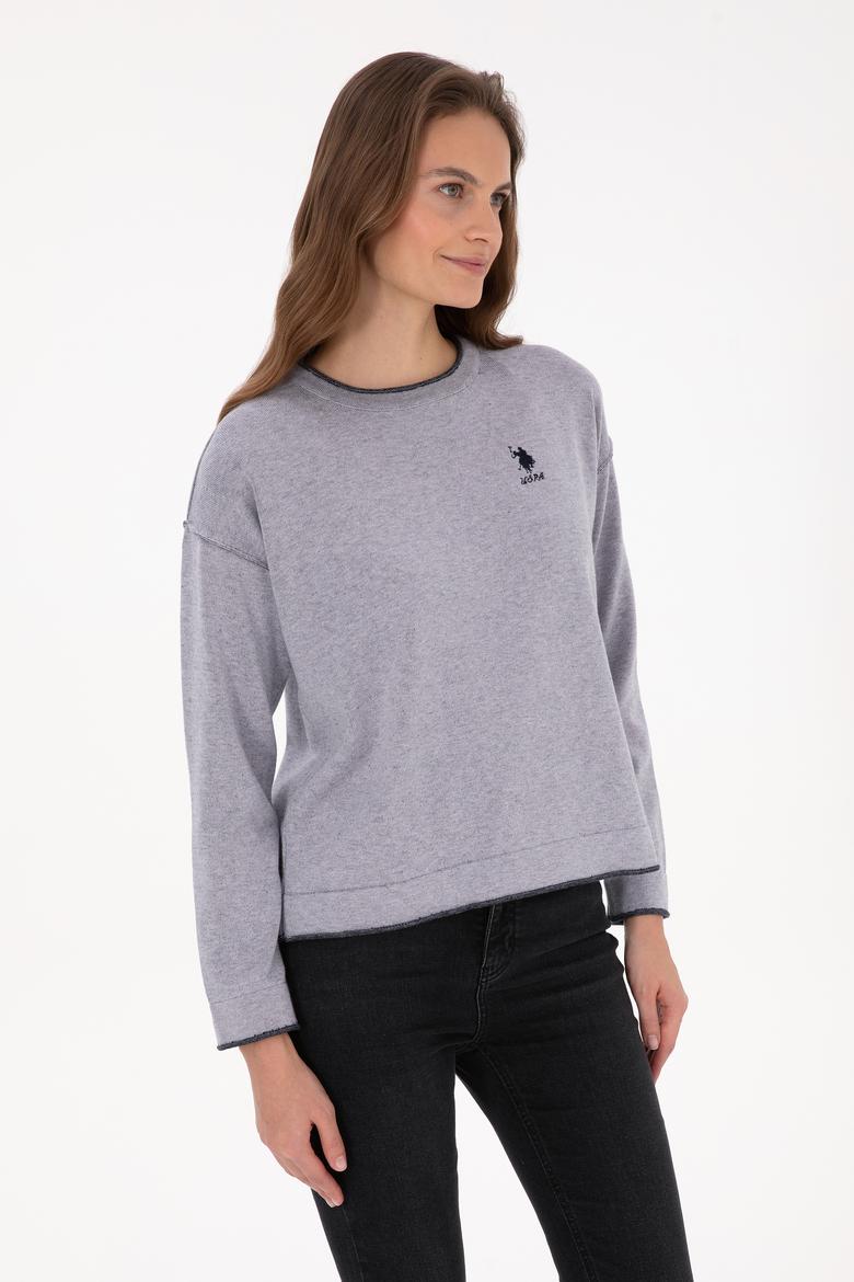 Kadın Mor Bisiklet Yaka Kazak - 50314675017