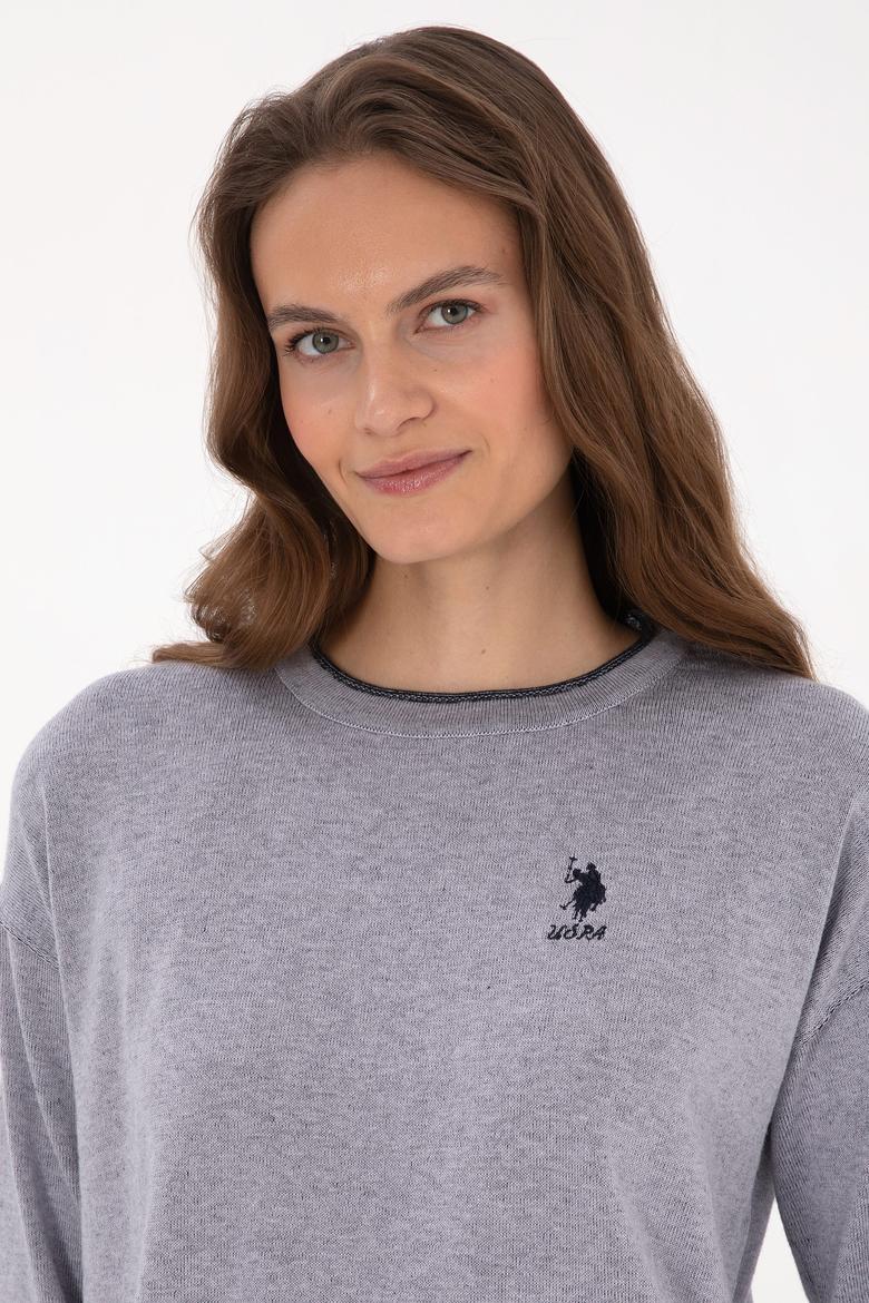 Kadın Mor Bisiklet Yaka Kazak - 50314675017