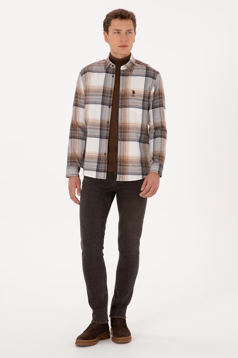 Erkek Camel Uzun Kollu Gömlek - 50308217009