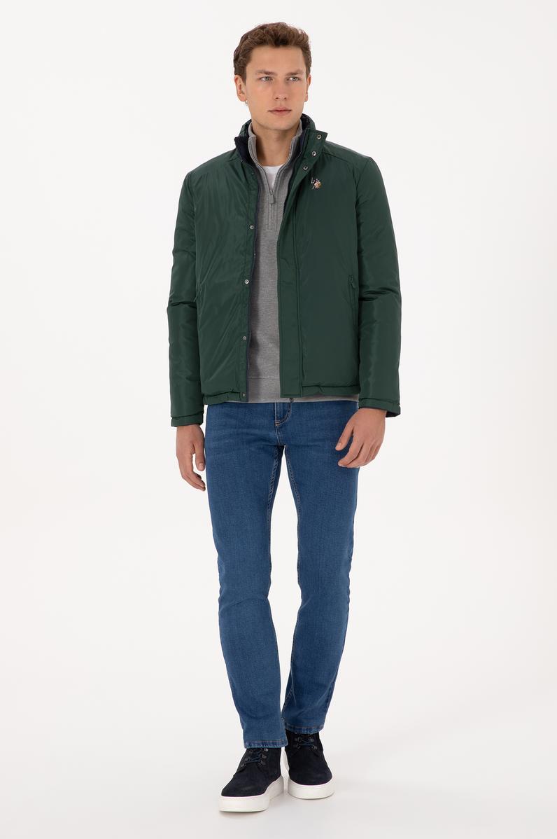 Erkek Koyu Yeşil Mont