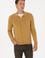 Erkek Hardal Basic Triko Hırka