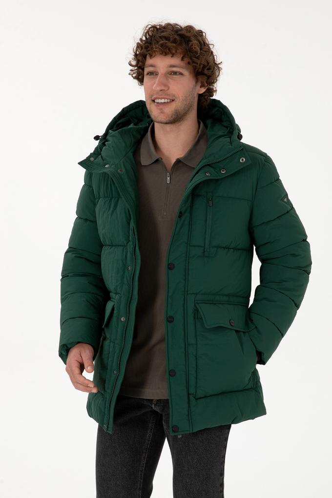 Erkek Koyu Yeşil Kaban