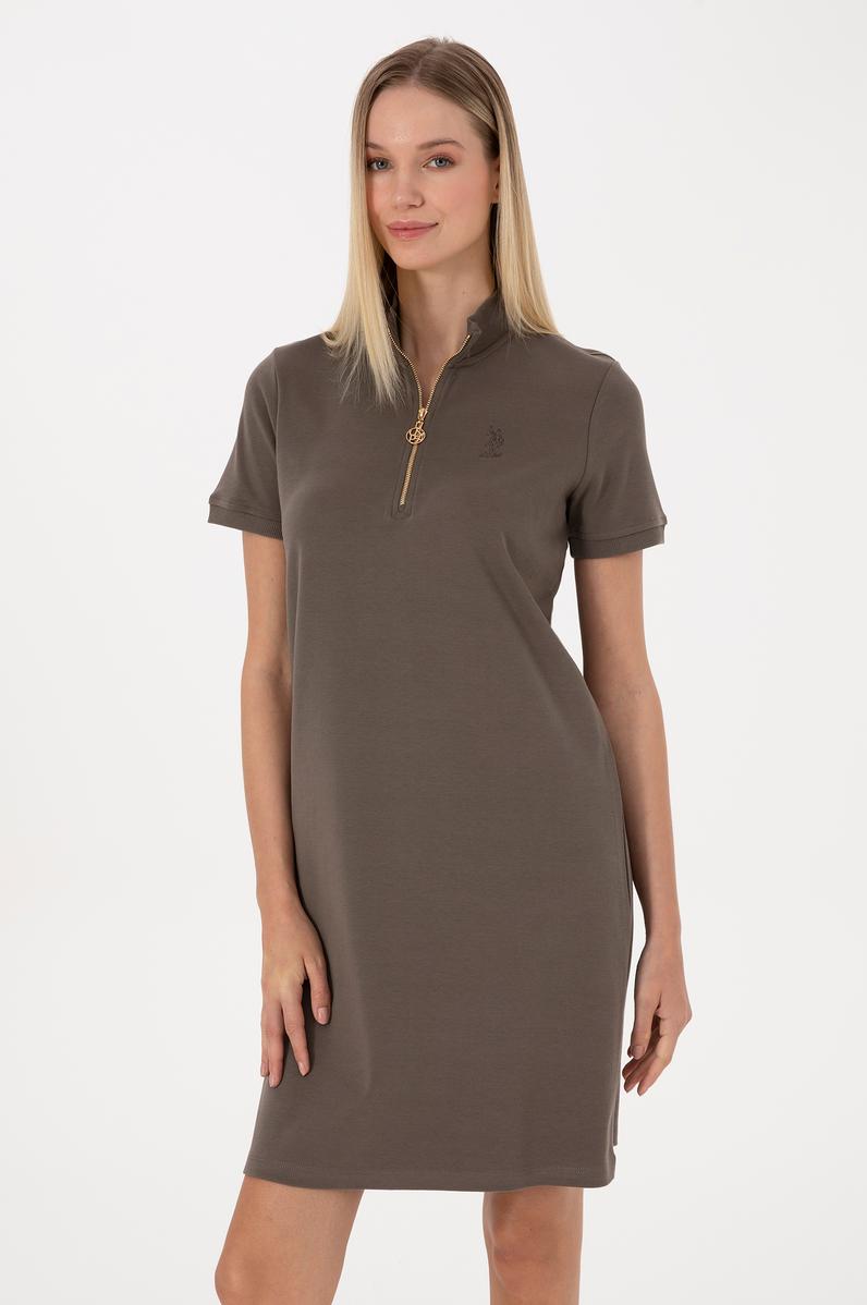 Kadın Vizon Örme Elbise