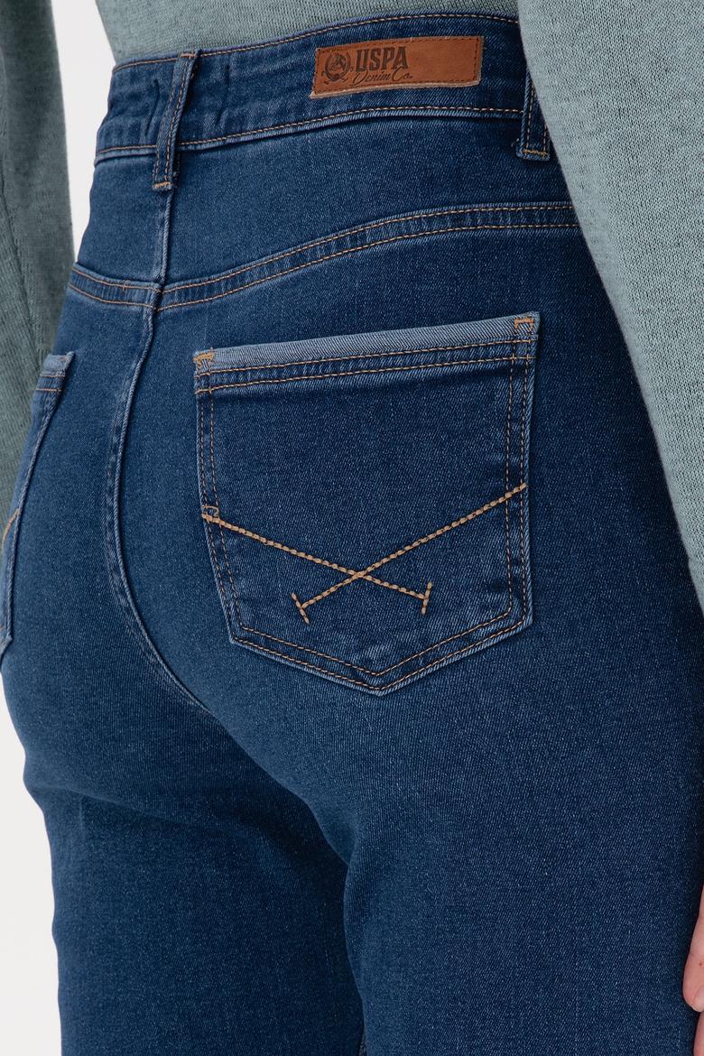 Kadın Mavi Slim Flare Fit Jean Pantolon - 50316550005