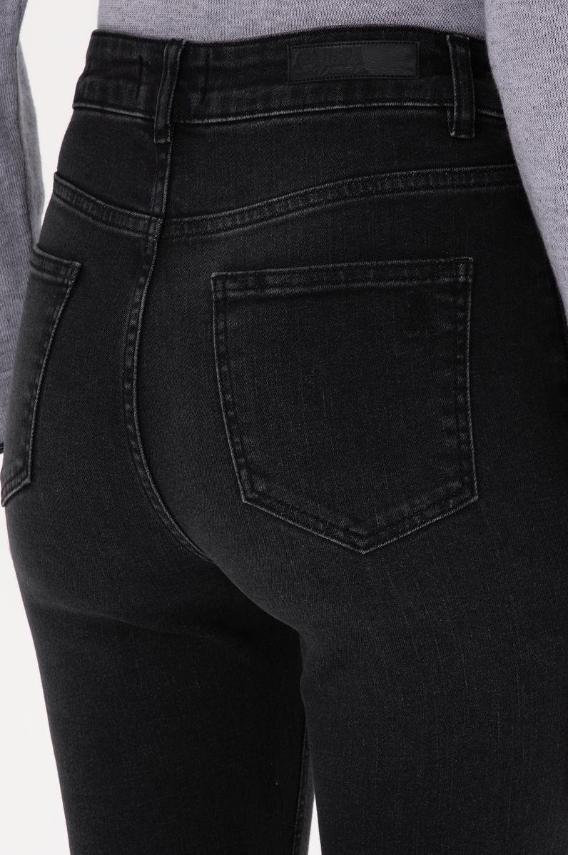 Kadın Siyah Slim Flare Fit Jean Pantolon