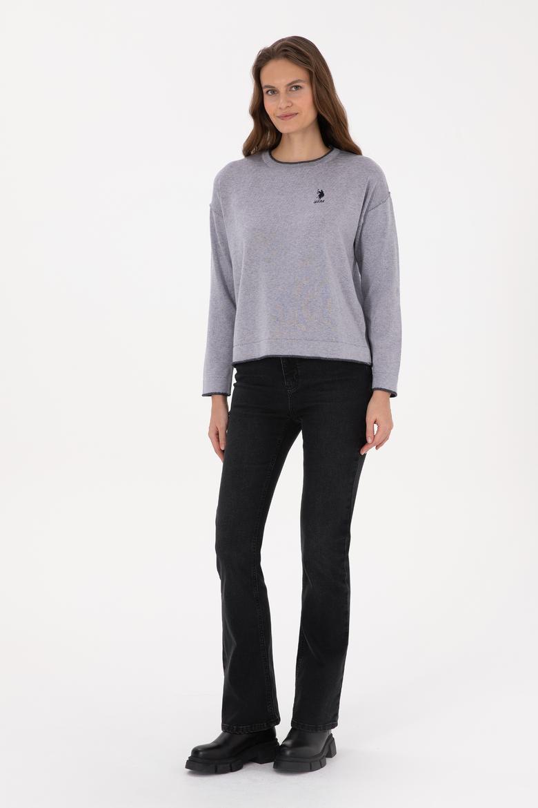 Kadın Siyah Slim Flare Fit Jean Pantolon - 50316567006