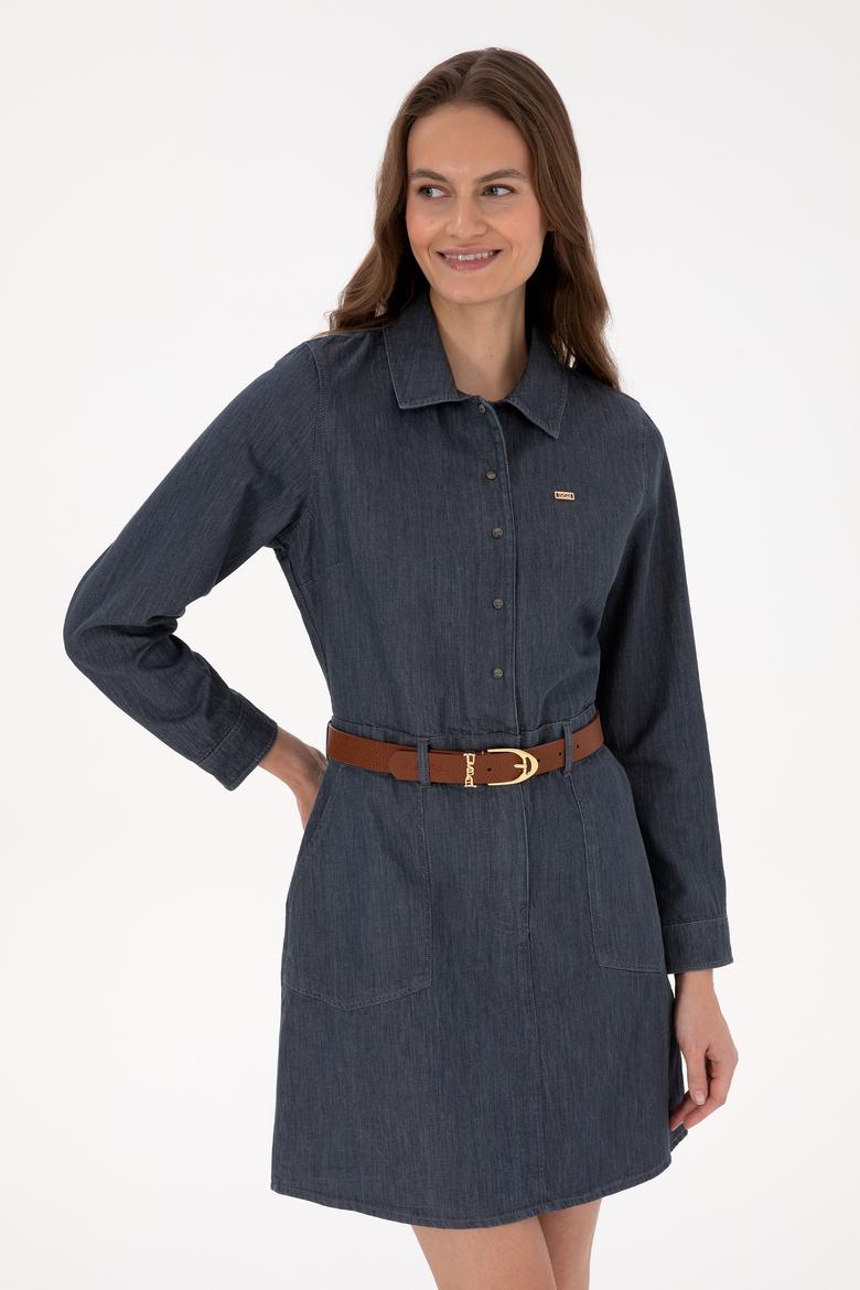 Kadın Siyah Dokuma Elbise - 50316627003