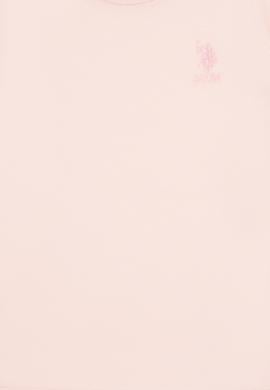 Kız Çocuk Açık Pembe Bisiklet Yaka Basic Sweatshirt - 50317923054