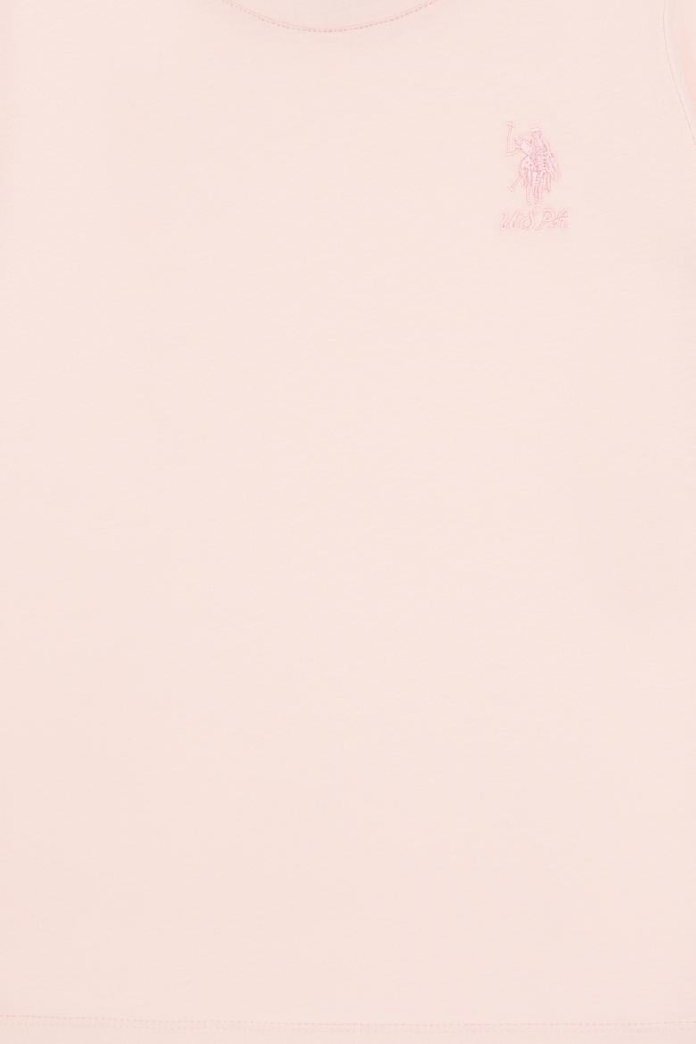 Kız Çocuk Açık Pembe Bisiklet Yaka Basic Sweatshirt - 50317923054