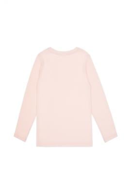 Kız Çocuk Açık Pembe Bisiklet Yaka Basic Sweatshirt - 50317923054