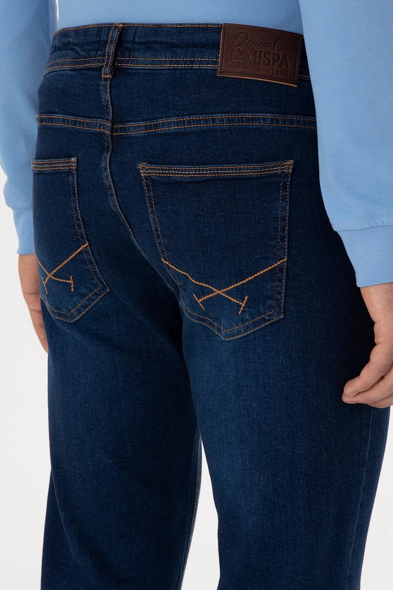 Erkek Koyu Mavi Slim Fit Jean Pantolon - 50316554065