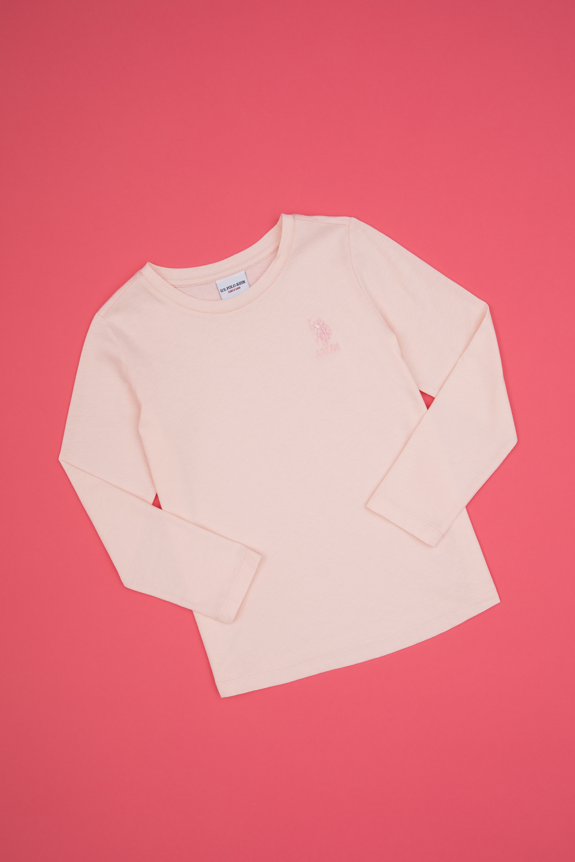 سویشرت یقه گرد روشن رگولار دخترانه یو اس پولو | U.S. Polo Assn. - تصویر 3