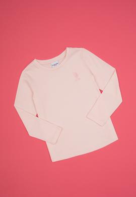 Kız Çocuk Açık Pembe Bisiklet Yaka Basic Sweatshirt - 50317923054