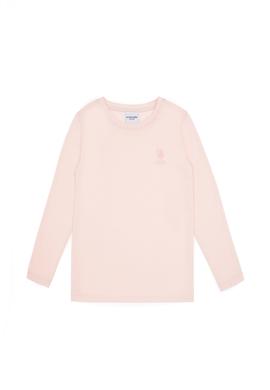 Kız Çocuk Açık Pembe Bisiklet Yaka Basic Sweatshirt - 50317923054