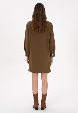 Kadın Haki Örme Elbise - 50318191003
